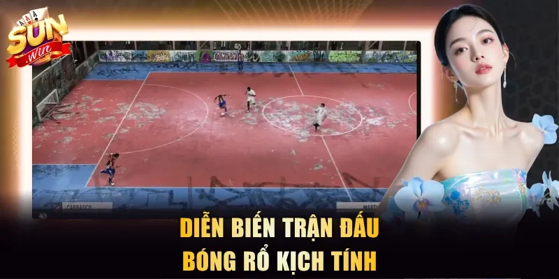 Diễn biến trận đấu bóng rổ kịch tính