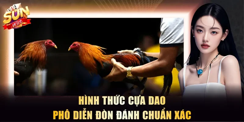 Hình thức cựa dao phô diễn đòn đánh chuẩn xác