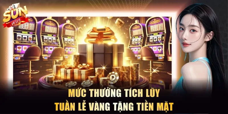 Mức thưởng tích lũy tuần lễ vàng tặng tiền mặt