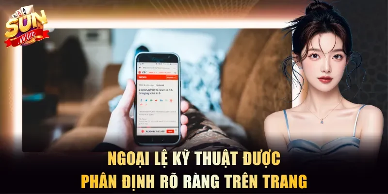 Ngoại lệ kỹ thuật được phân định rõ ràng trên trang
